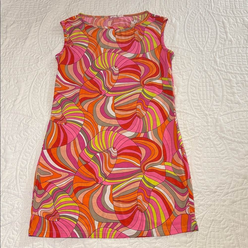 Trina Turk Colorful Swirl Mini Dress